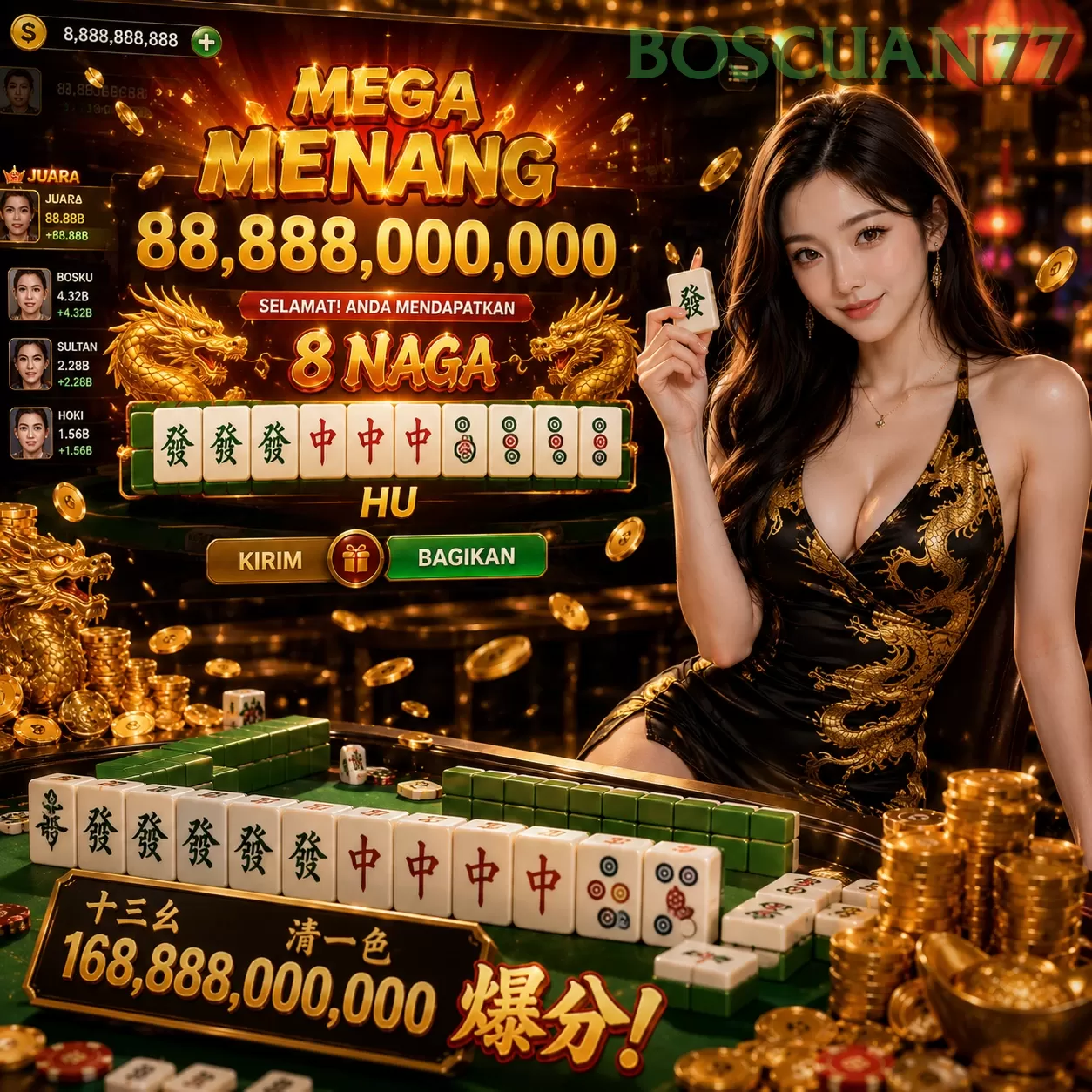 Main boscuan77win777j Menang Jackpot Besar
