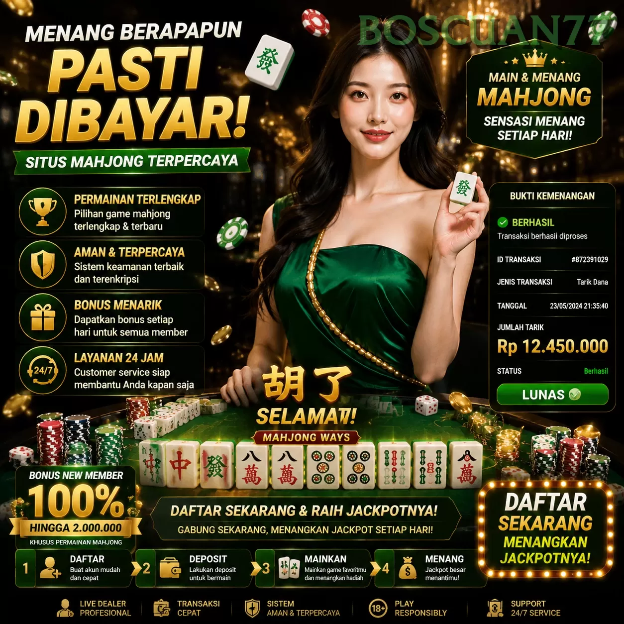 Login boscuan77 Sekarang Bonus Melimpah